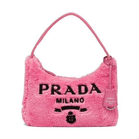 pink prada bag fuzzy|Prada purses.